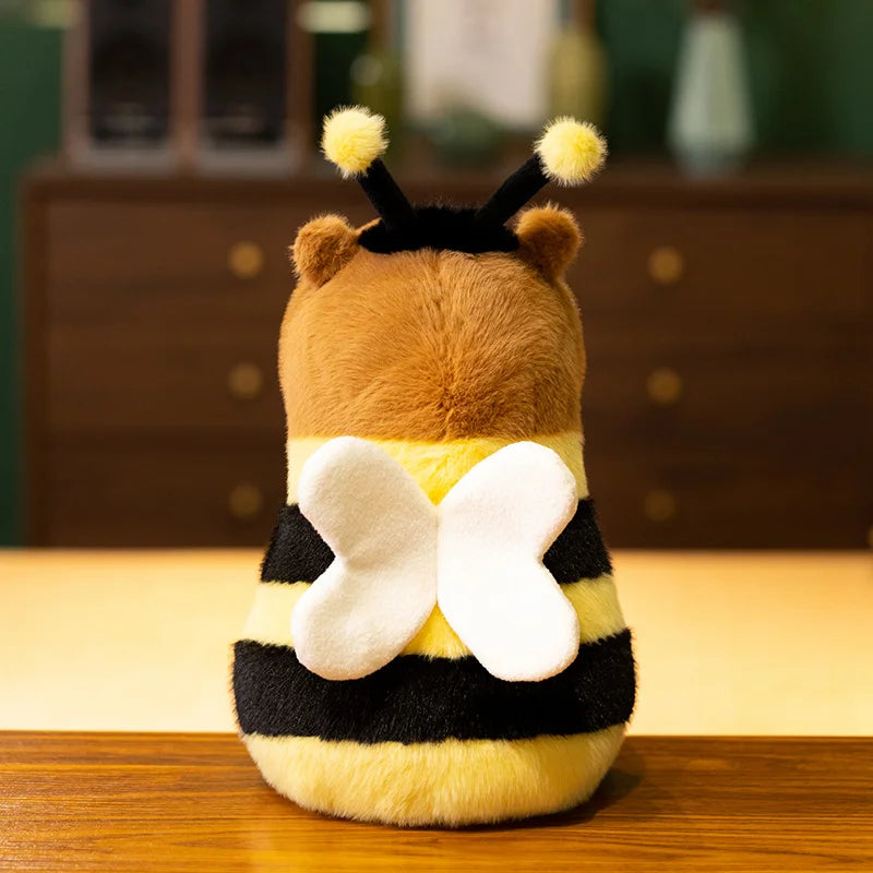 23cm/33cm Cute Capybara Plush in Bee Costume – Bumblebee Capybara Soft Toy