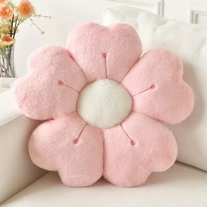 Sunflower Daisy Flower Cushion Pillow, Seat Cushion Plush Toy Mat Gift