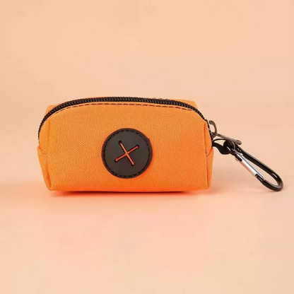 Canvas Dog Poop Bag Holder – Clip-On Pet Waste Bag Dispenser with Carabiner