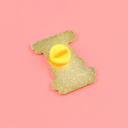 Crochet Because Murder is Wrong Funny Sarcastic Black Cat Enamel Brooch Lapel Pin Badge Novelty Gift