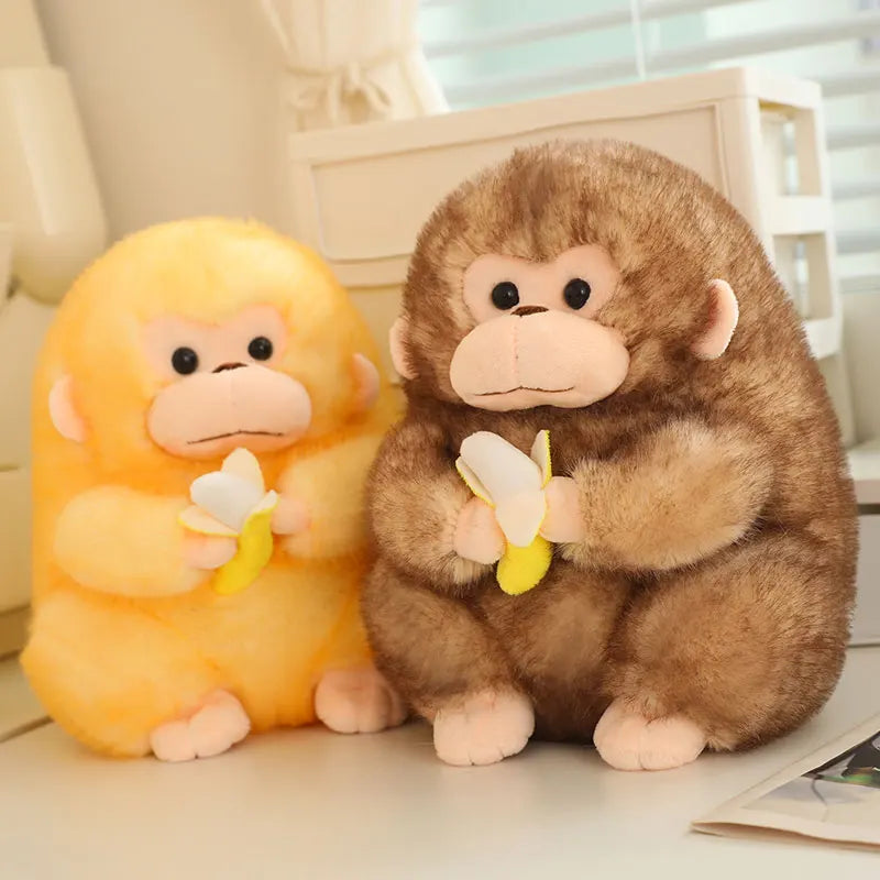 23/30/40cm Large Cute Chubby Monkey Plush Soft Toy