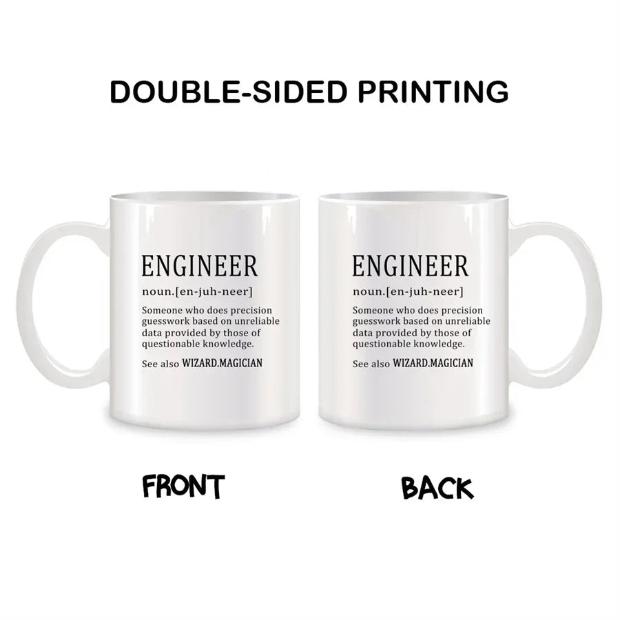 Engineer Mug – Funny Novelty 11oz Ceramic Coffee Cup Boss Coworker Office Gift