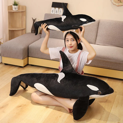 Giant Large 50/75/130cm Orca Killer Whale Plush Stuffed Toy Cartoon Soft Pillow Cushion Cute
