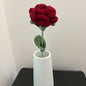 Knitted Rose Artificial Flower – Single-Stem Modern Decor for Gift, Home or Weddings
