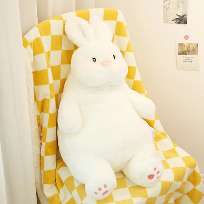 Giant Lazy Bunny Plush Toy – Soft White Rabbit Stuffed Animal in 35–80 cm Sizes