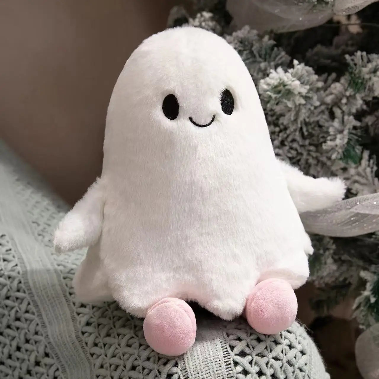 18-30cm Large Ghost Pumpkin Halloween Plush Soft Toy Smiling