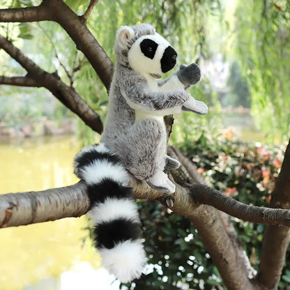 28cm Large Ring Tailed Lemur Plush Soft Toy – Short or Long Arms Hanging or Sitting