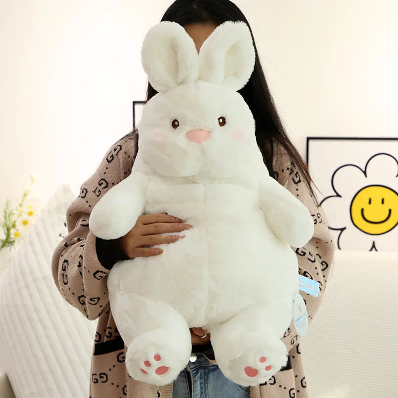 Giant Lazy Bunny Plush Toy – Soft White Rabbit Stuffed Animal in 35–80 cm Sizes