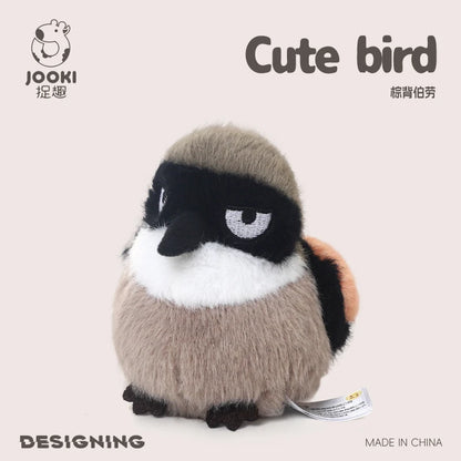 11cm Lifelike Mini Bird Plush Soft Toy – Kingfisher, Sparrow, Sunbird, Myna & More