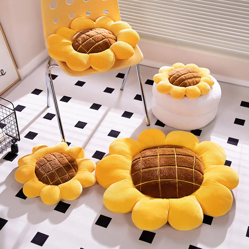 35-70cm Large Sunflower Plush Cushion / Pillow – Flower Pillow Soft Toy