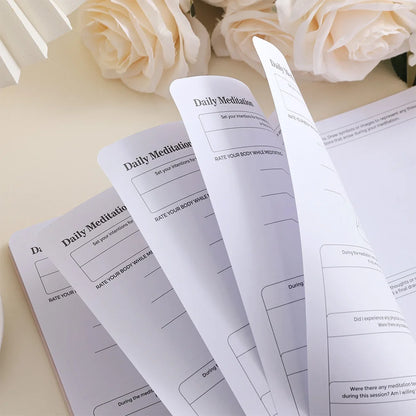 A5 Meditation & Self-Discovery Journal – 96-Page Daily Reflection Notebook for Mental Wellness