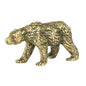 Mini Brass Copper Metal Bear Figurine – Desk Buddy Ornament Collectible