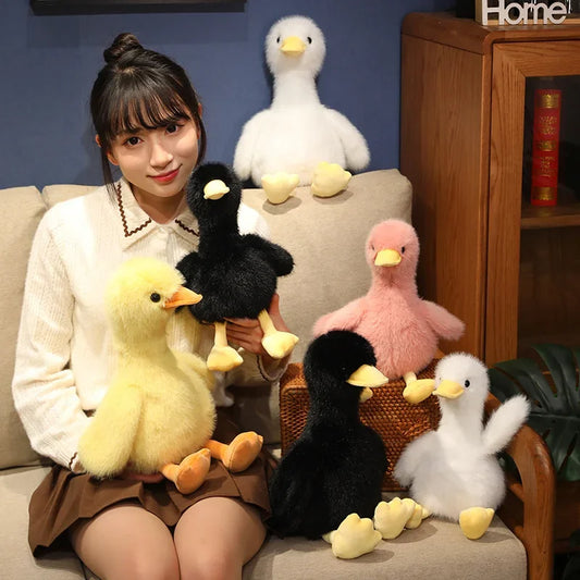 34/45cm Large Cute Duck Plush Toy in Yellow, Pink, White or Black - Stuffed Animal Soft Toy Gift