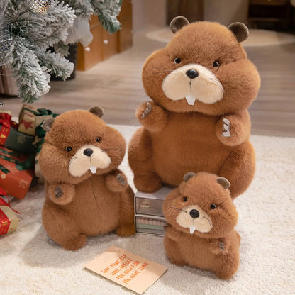 22-35cm Marmot Plush Soft Toy – Chubby Groundhog Plushie