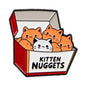 Kitten Nuggets Cute Funny Cat Enamel Brooch Lapel Pin Badge Novelty Gift