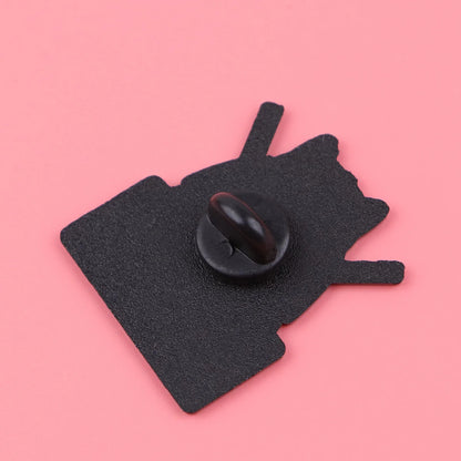 I Am Your Cat Funny Black Cat Cosplay Enamel Brooch Lapel Pin Badge Novelty Gift