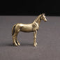 Mini Brass Copper Metal Horse Figurine – Desk Buddy Ornament Collectible