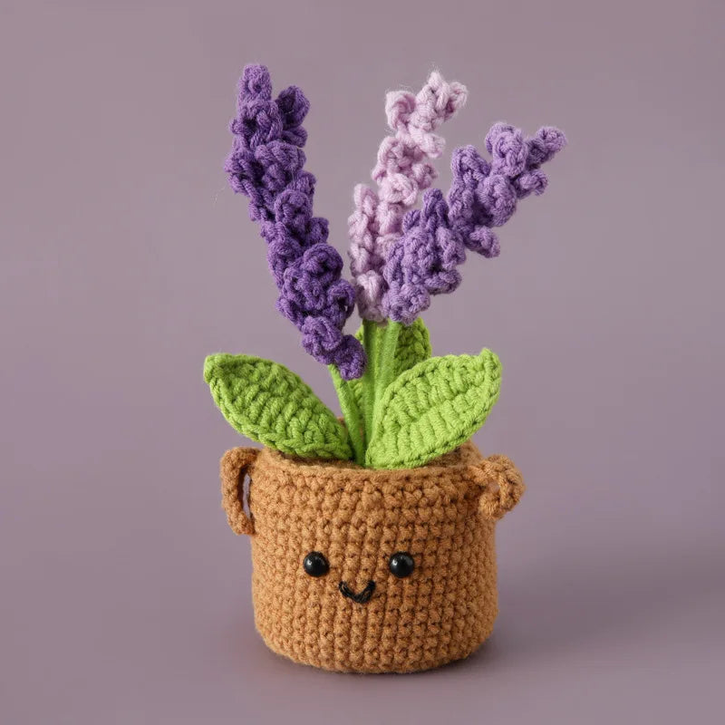 Crochet Knitted Potted Money Tree Plant – Handmade Style Décor Gift | Artificial Cute Mini Plant or Tree