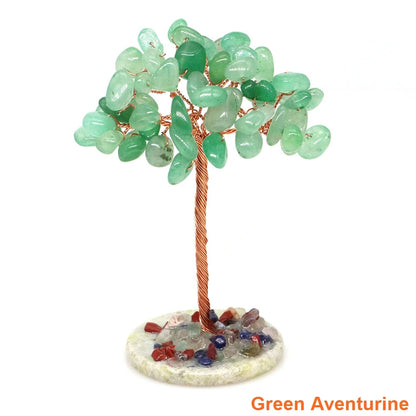Crystal Money Tree Natural Crystal Healing Stone Reiki Quartz Gemstones Copper Wire Plant Gift