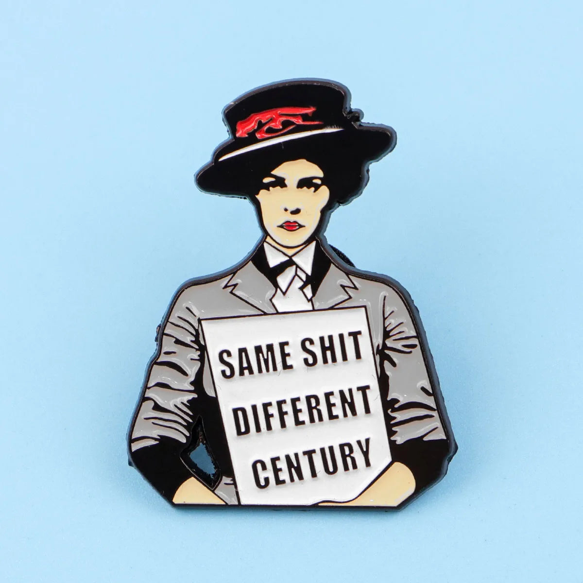 Feminist Movement Women’s Rights Enamel Brooch Lapel Pin Badge Feminism Power Strength