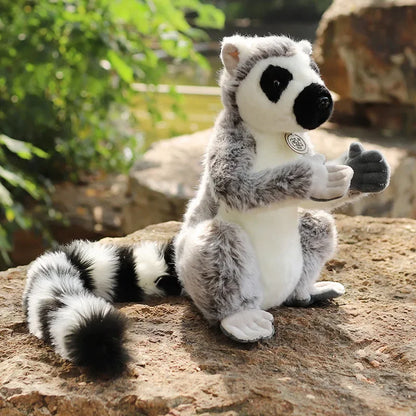 28cm Large Ring Tailed Lemur Plush Soft Toy – Short or Long Arms Hanging or Sitting