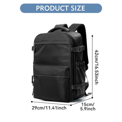 Expandable Vacuum Travel Luggage Backpack – Large Capacity Laptop Bag Men Women - Comes With Pump - Airback Smart Compression Backpack