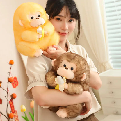 23/30/40cm Large Cute Chubby Monkey Plush Soft Toy