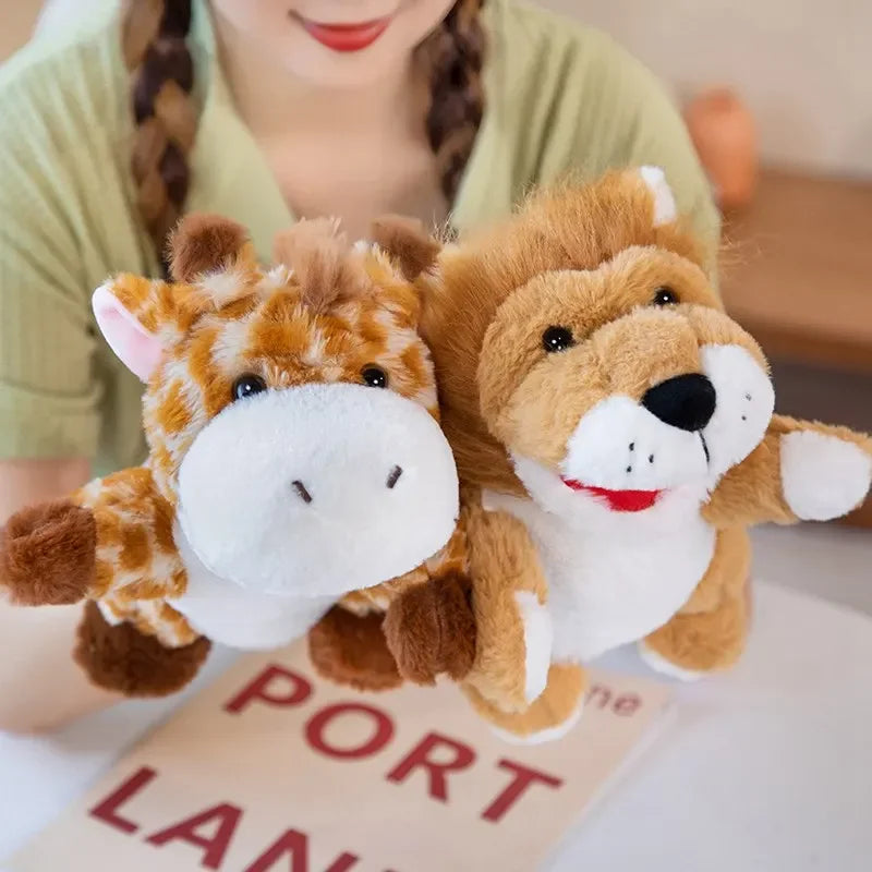 25cm Animal Hand Puppet – Horse, Pig, Lion, Monkey, Fox & More Soft Puppets
