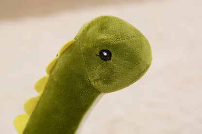 50cm or 80cm Long-Neck Dinosaur Plush Soft Toy – Pink, Green, Blue Brachiosaurus