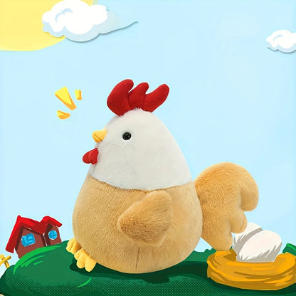 23cm Chicken Plush Soft Toy – Single or Set of Two Cute Hen Plushies