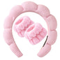 3-Piece Spa Headband & Wristband Set – Ultra Soft Makeup & Skincare Accessories