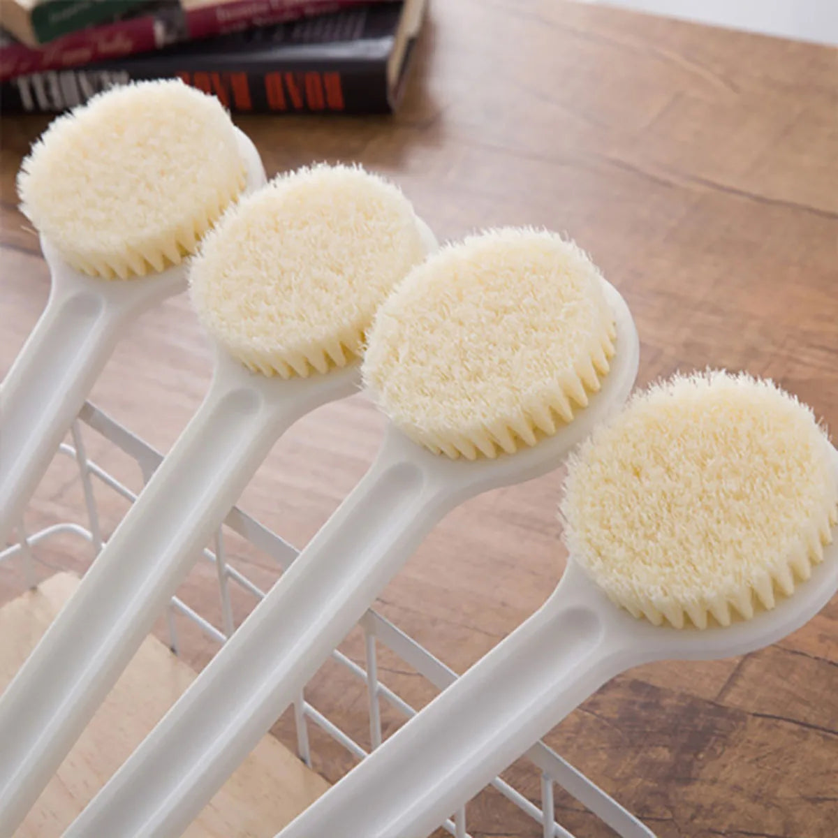 Japanese Long Handle Soft Bristle Bath Brush – Back Scrubber for Shower & Body Exfoliation
