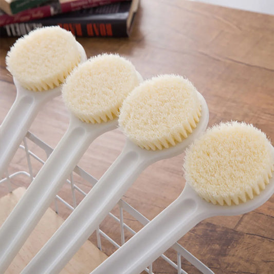 Japanese Long Handle Soft Bristle Bath Brush – Back Scrubber for Shower & Body Exfoliation