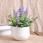 Artificial Lavender Potted Plant – Realistic Faux Flower for Home & Office Décor