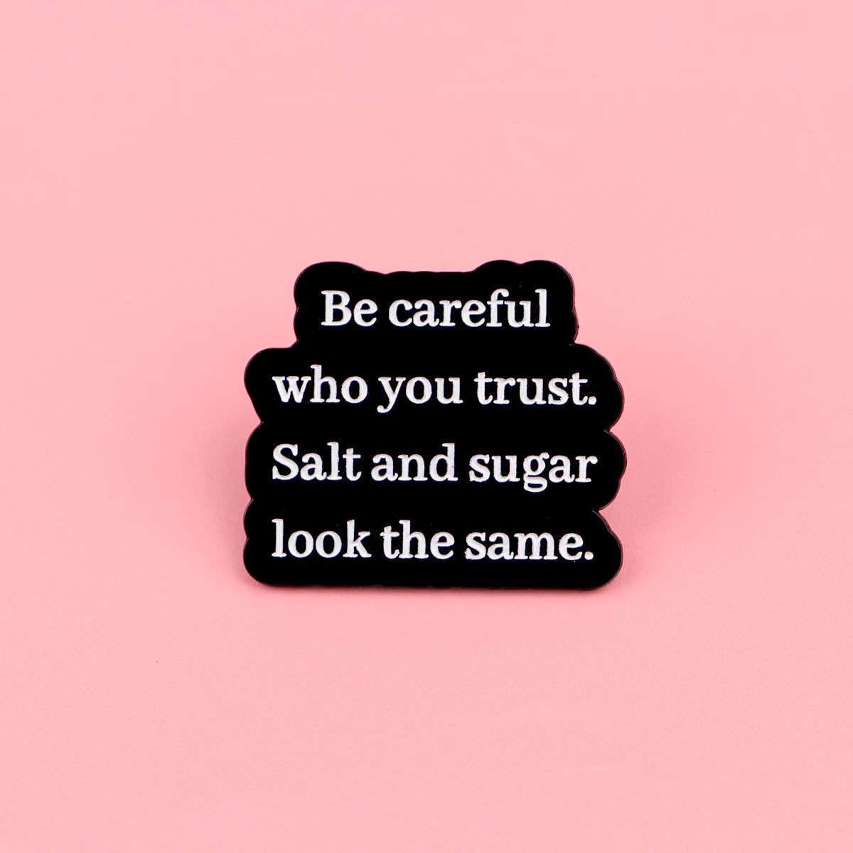 Funny Quotes Enamel Pin Badge Quote Brooch I Love Goth Girls Trauma Sarcastic Silly Humour