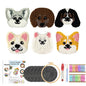 DIY Punch Needle Coaster Kit – Make 6 Dog Animal Coasters Craft Embroidery Set