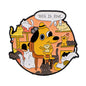 This Is Fine Meme Dog Enamel Pin – Funny Chaos Badge for Bags Jackets