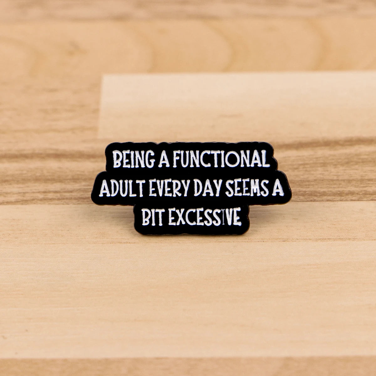Funny Quotes Enamel Pin Badge Quote Brooch I Love Goth Girls Trauma Sarcastic Silly Humour
