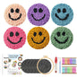 DIY Punch Needle Coaster Kit – Make 6 Frog, Ghost, or Smile Coasters Craft Embroidery