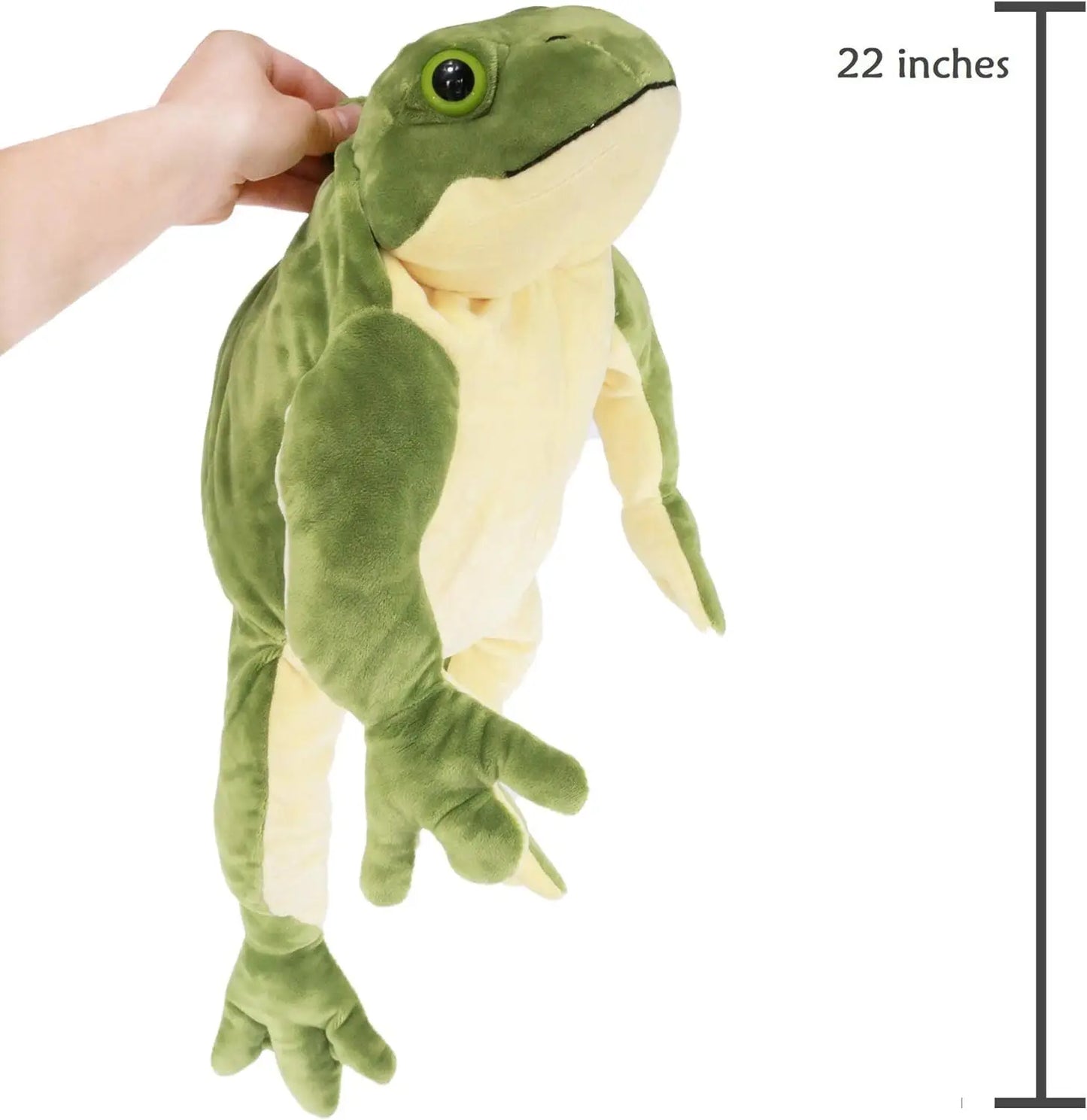 Giant Frog Plush Toy – Soft Stuffed Animal Pillow in 28 cm & 58 cm