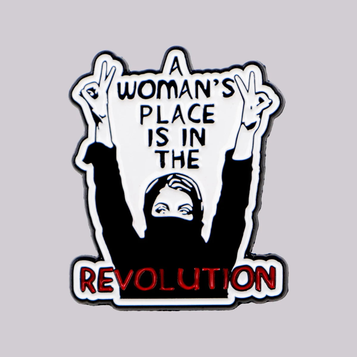 Feminist Movement Revolution Women’s Rights Enamel Brooch Lapel Pin Badge Feminism Power Strength