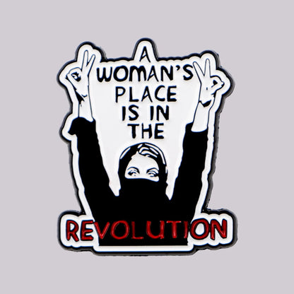 Feminist Movement Revolution Women’s Rights Enamel Brooch Lapel Pin Badge Feminism Power Strength