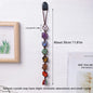 1pc Natural Crystal Chakra Pendant – Tumbled Healing Stone Home Car Charm for Energy, Yoga & Meditation