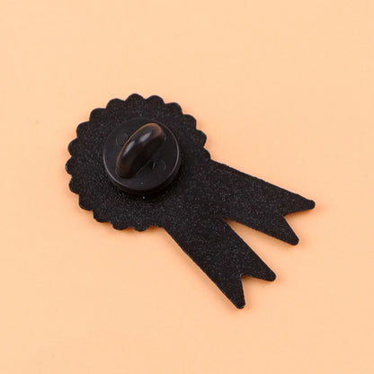 Cried But Did It Anyway Ribbon Funny Sarcastic Enamel Brooch Lapel Pin Badge Novelty Gift