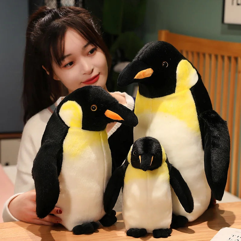 17-45cm Large Realistic Penguin Bird Plush Soft Toy