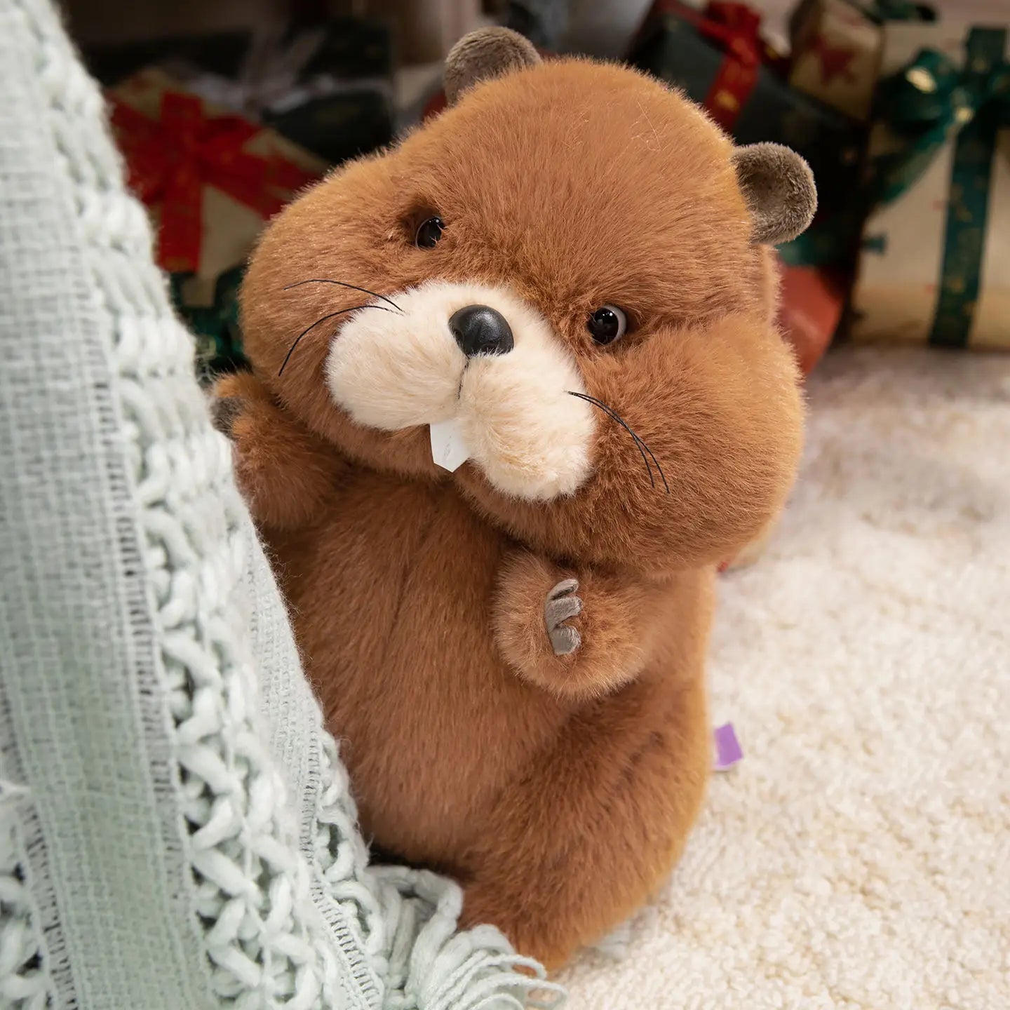 22-35cm Marmot Plush Soft Toy – Chubby Groundhog Plushie