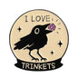 Cute Black Crow Metal Enamel Pin Badge Brooch Shiny Things Trinkets Raven Bird