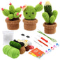 3/6pcs DIY Beginners Plant Succulent Crochet Starter Kit