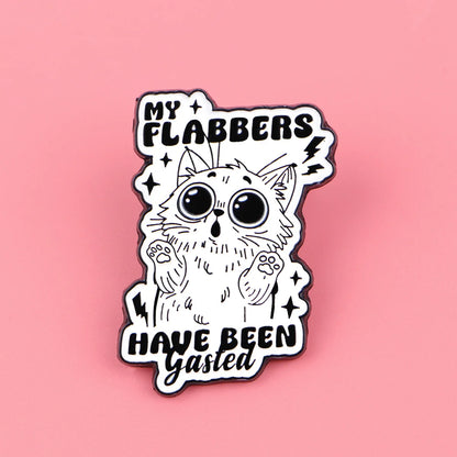 Cat Frog Duck Toad Enamel Pin Badge Cute Funny Quotes Brooch Hold On Partner Am I The Drama