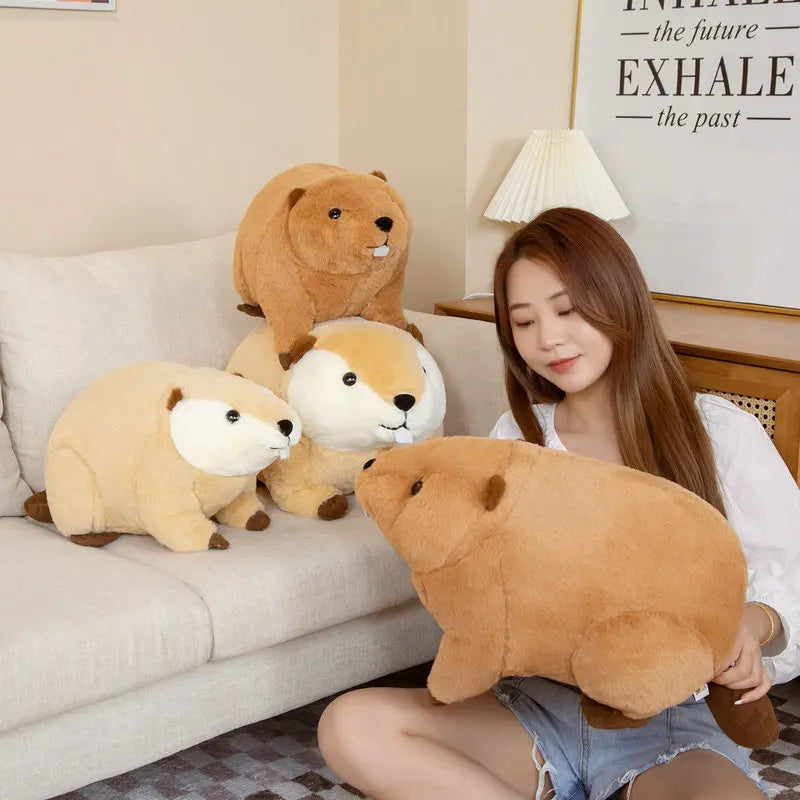 45-60cm Large Beaver Plush Soft Toy – Cute Critter Plushie
